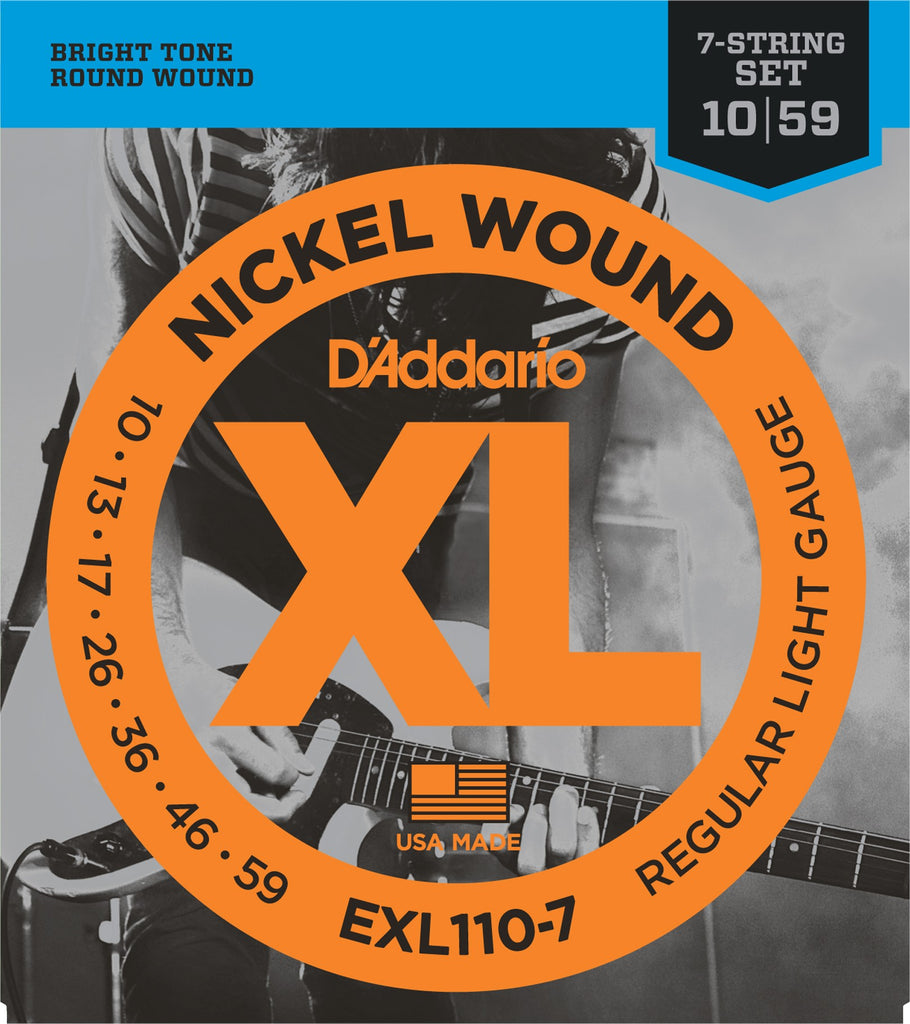 D Addario EXL110 7 7 String Nickel Wound Electric Guitar Strings