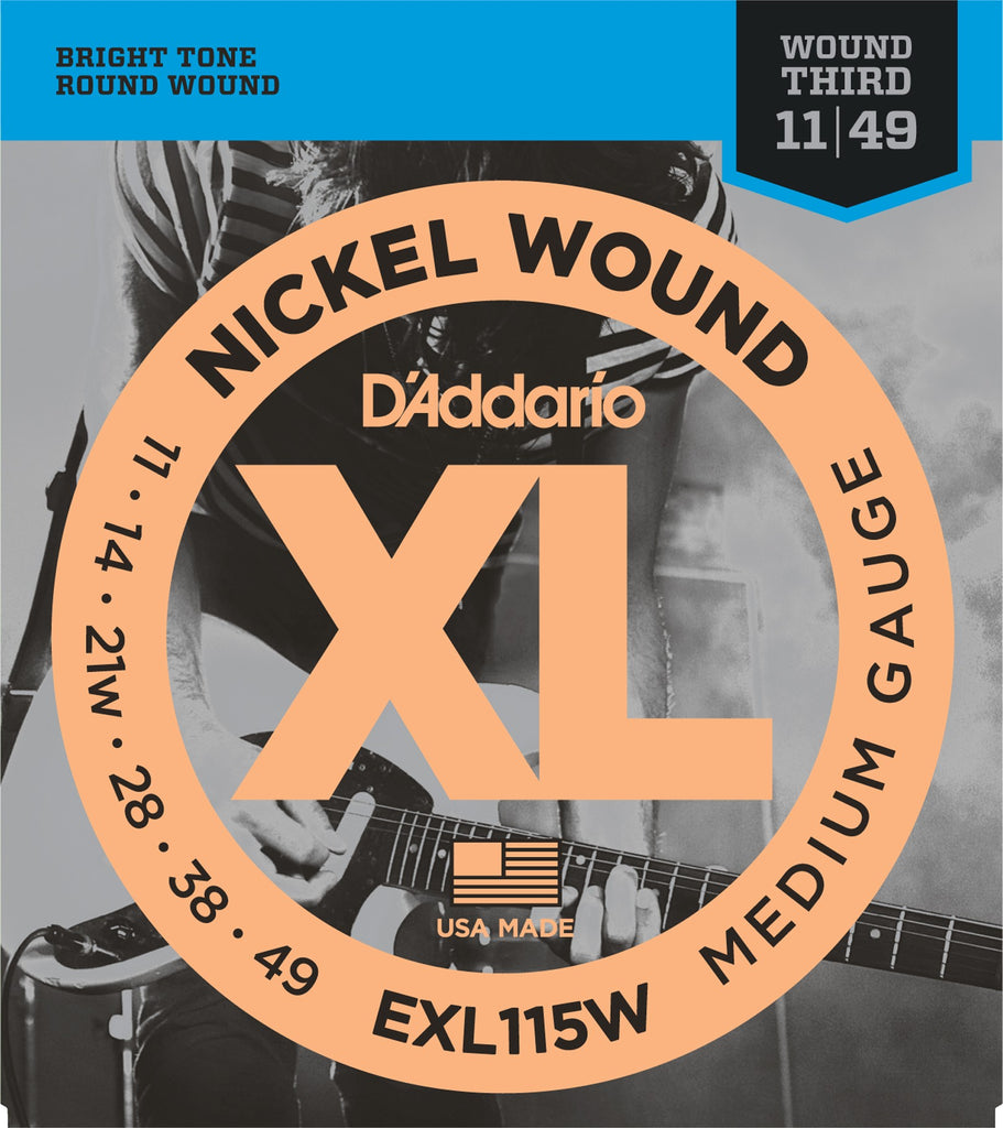 D Addario EXL115 Nickel Wound Electric Guitar Strings Medium