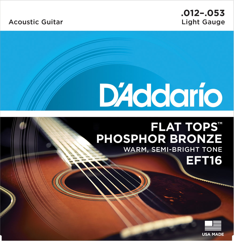 DAddario EFT16 12 53 Flat Tops