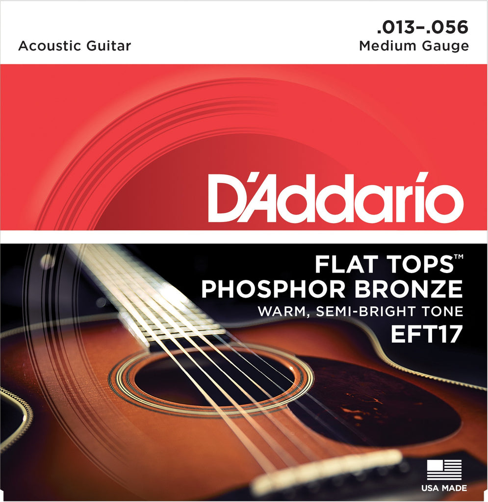 D Addario EFT17 Flat Tops Phosphor Bronze Acoustic Guitar Strings