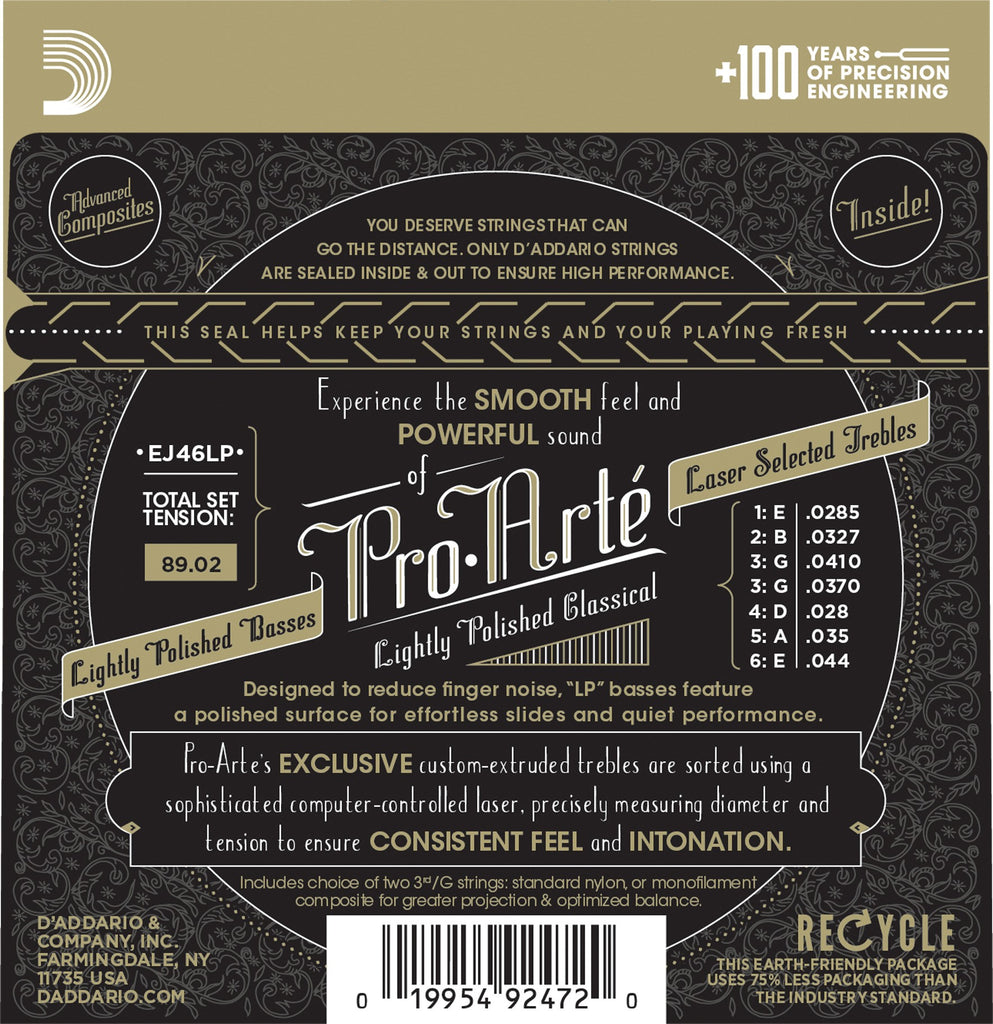 D Addario EJ46LP Pro Arte Composite Classical Guitar Strings Hard