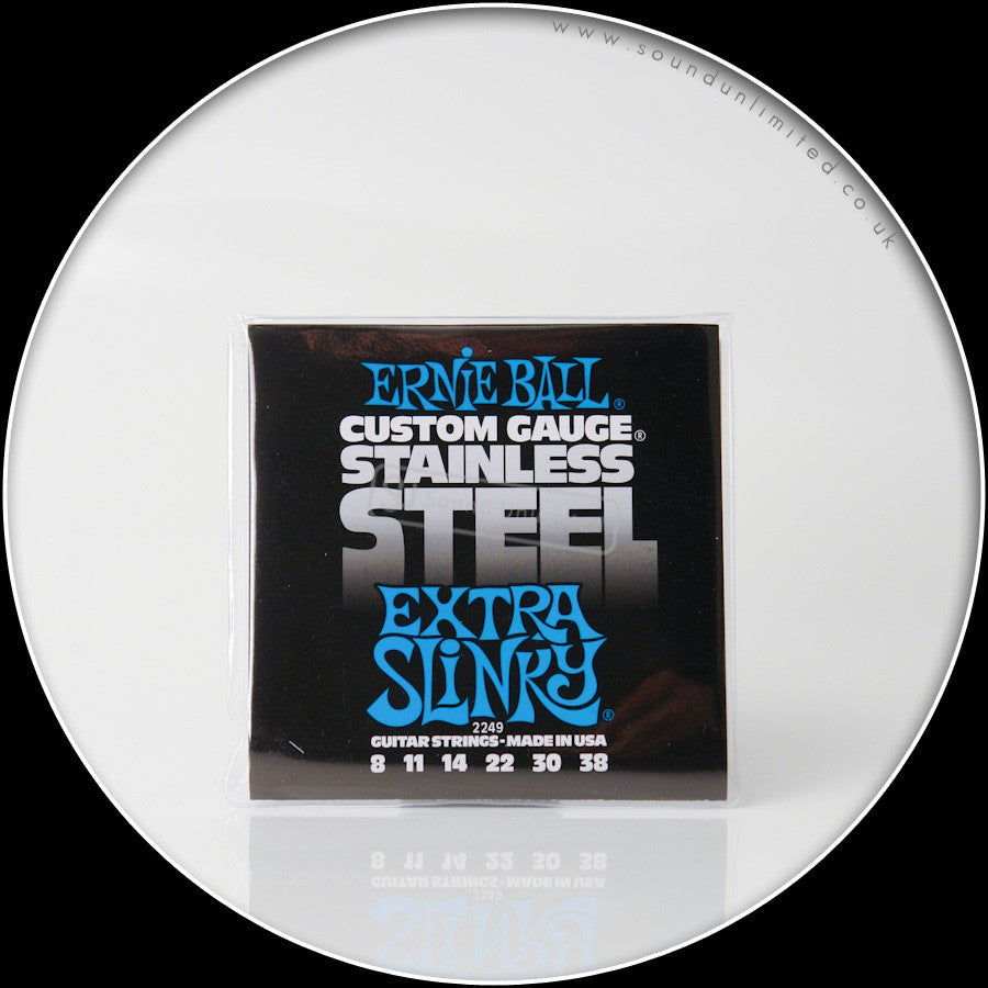 Ernie Ball 2249 Stainless Steel Extra Slinky 8 38