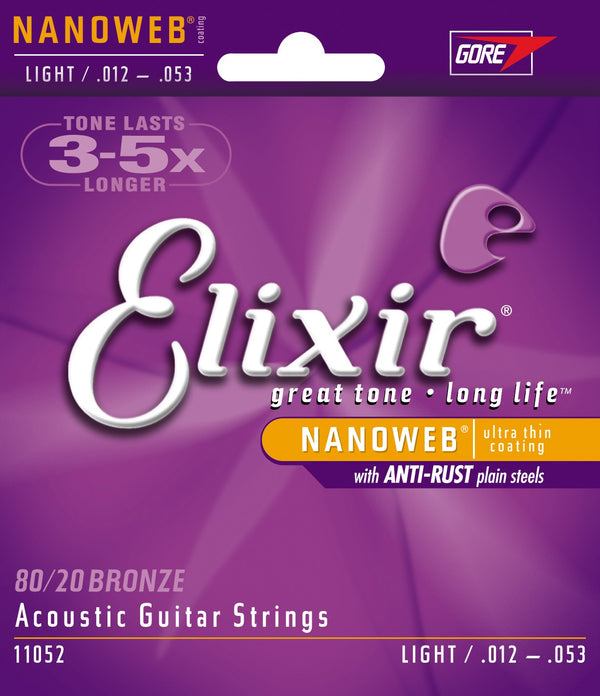 Elixir - Bronze Nanoweb, Light (.012 - .053)