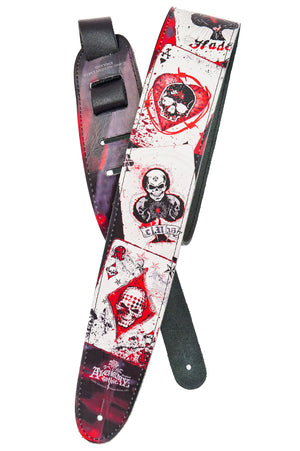 Planet Waves Dead Draw Leather Guitar Strap 25LAL02