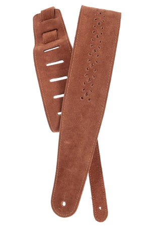 Planet Waves Camel Suede Rosette Guitar Strap 25PRF04