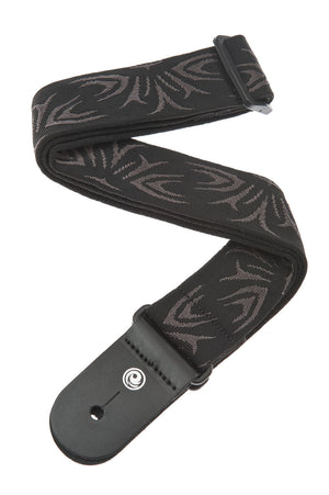 Planet Waves Black/Gray Tattoo Guitar Strap 50F078