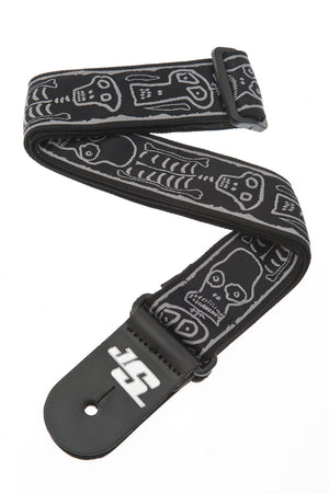 Planet Waves Joe Satriani Skull n Bones Guitar Strap 50JS01