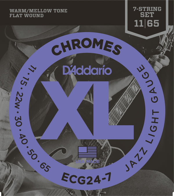 DAddario ECG24-7 11-65 Flatwound 7string