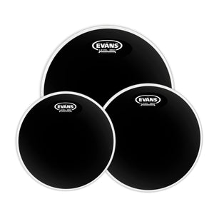 Evans Black Chrome Tompack, Standard (12 inch,  13 inch,  16 inch)