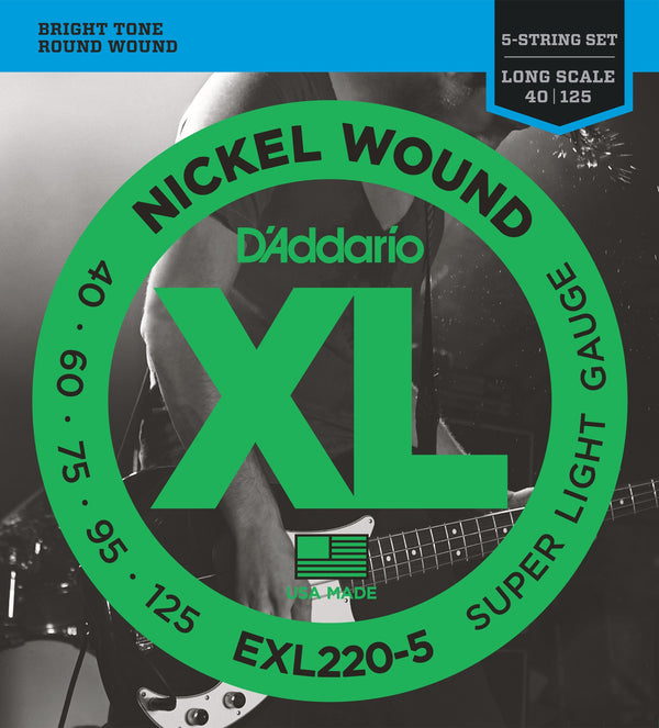 DAddario EXL220-5 40-125