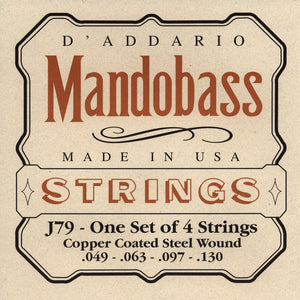 D'Addario J79 Copper Mandobass Strings, 49-130