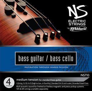 Daddario Ns Electric Bass Cello Set - Ns710