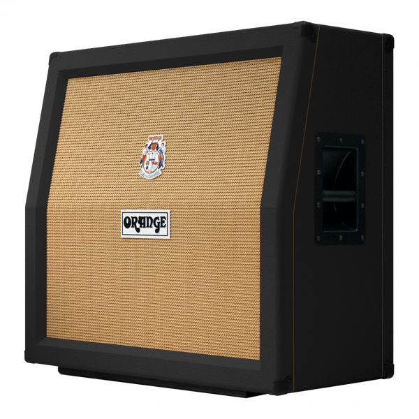 Orange PPC412A 4x12 Angled Cab Black