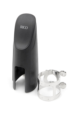 Rico Ligature & Cap, Baritone Sax, Nickel Plated - RBS1N