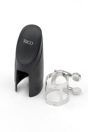 Rico Ligature & Cap, Eb Clarinet, Nickel Plated - REC1N