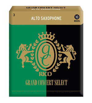 Rico Grand Concert Select Alto Sax Reeds, Strength 3.0, 10-pack - RGC10ASX300