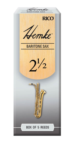 Hemke Baritone Sax Reeds, Strength 2.5, 5-pack - RHKP5BSX250