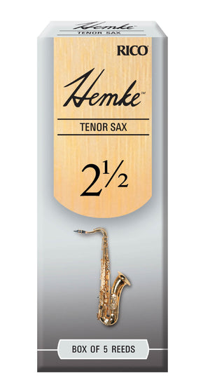 Hemke Tenor Sax Reeds, Strength 2.5, 5-pack - RHKP5TSX250