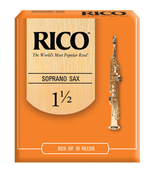 Rico Soprano Sax Reeds, Strength 1.5, 10-pack - RIA1015