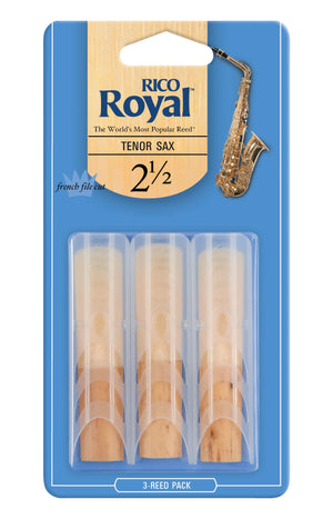 Rico Tenor Sax Reeds, Strength 2.5, 3-pack - RKB0325