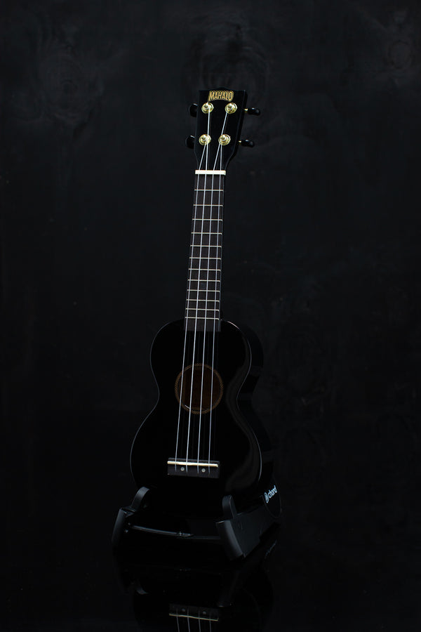 Mahalo Rainbow Soprano Ukulele - Black