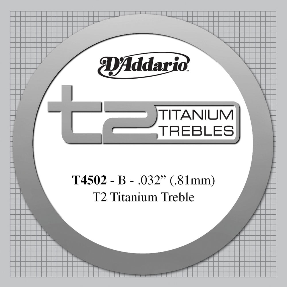 D Addario T2 Titanium Treble Classical Guitar Single String