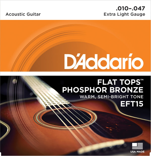 DAddario EFT15 10-47 Flat Tops