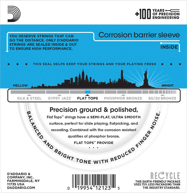 DAddario EFT16 12-53 Flat Tops