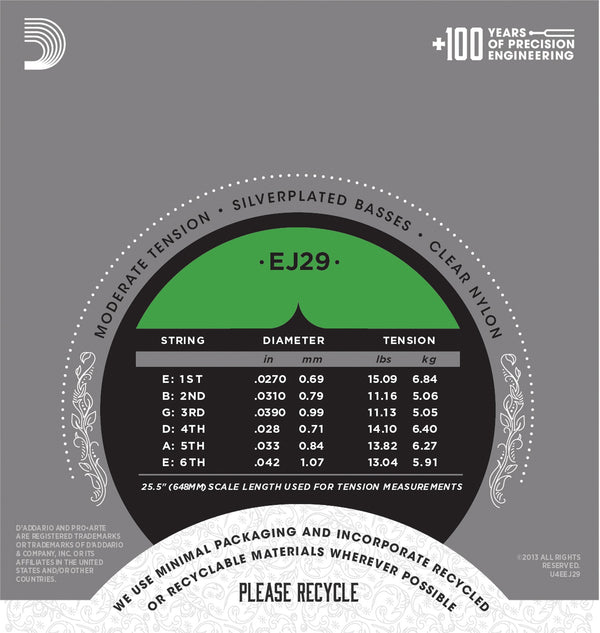 DAddario EJ29 Moderate Tension