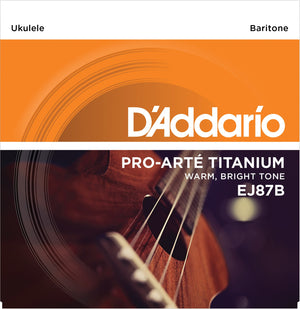 D'Addario EJ87B Titanium Ukulele Strings, Baritone