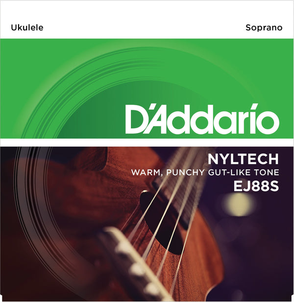 D'Addario EJ88S Nyltech Ukulele Strings, Soprano