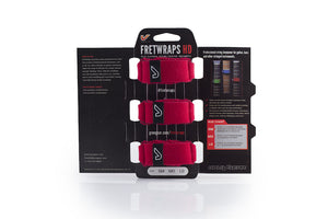 GruvGear FretWraps HD "Fire" 3-Pack (Red, Medium) - GG-FW3RD-MD