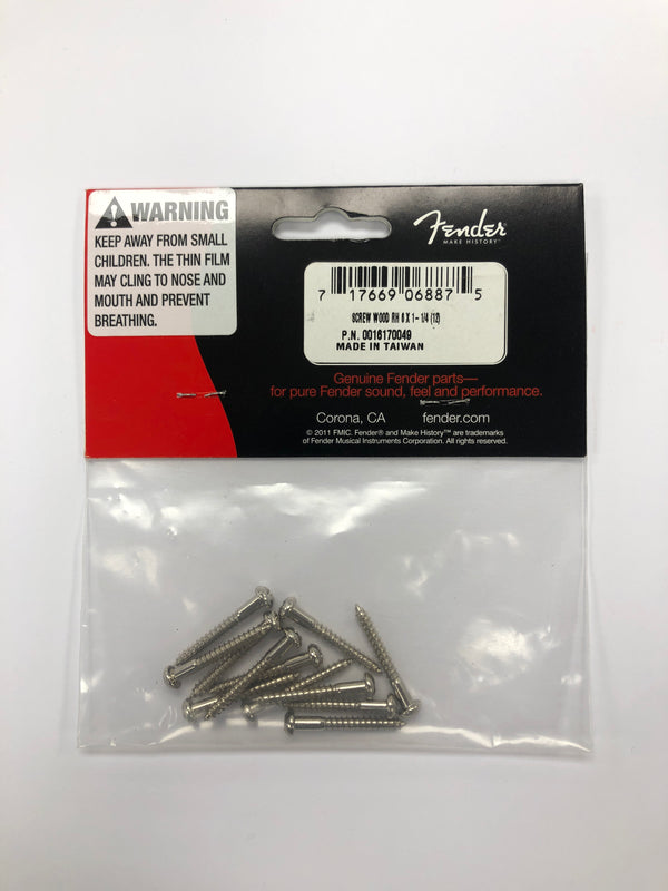 Fender Vintage Stratocaster Bridge Mounting Screws Nickel