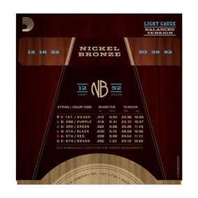 D'Addario Nickel Bronze 12-52 - NB1252BT