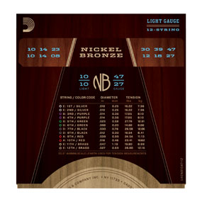 D'Addario Nickel Bronze 10-47 - NB1047-12