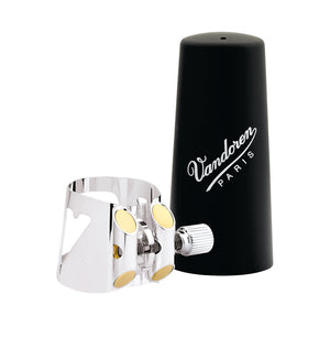 Vandoren Ligature & Cap Bass Clarinet Silver+Plastic - LC04P