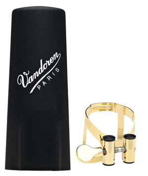 Vandoren Ligature & Cap Clarinet Bb Gold Pl M/O+Plastic - LC51GP