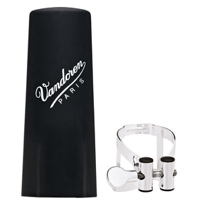 Vandoren Ligature & Cap Clarinet Eb Silver M/O+Plastic - LC52SP