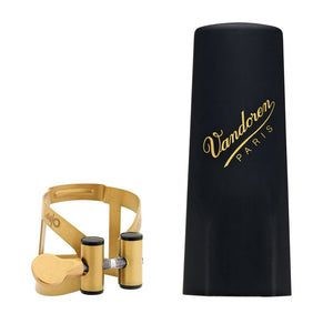 Vandoren Ligature & Cap Soprano Sax Aged Gold M/O+Plastic - LC56AP