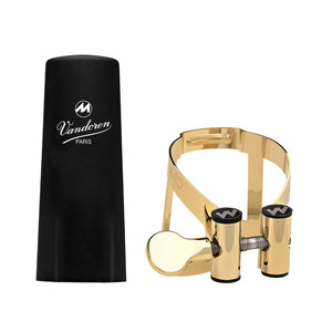 Vandoren Ligature & Cap Clarinet Bb Gold Plated Masters - LC61GP