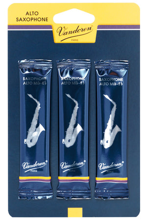 Vandoren Reeds Alto Sax 1.5 Traditional (3 Pack) - SR21153